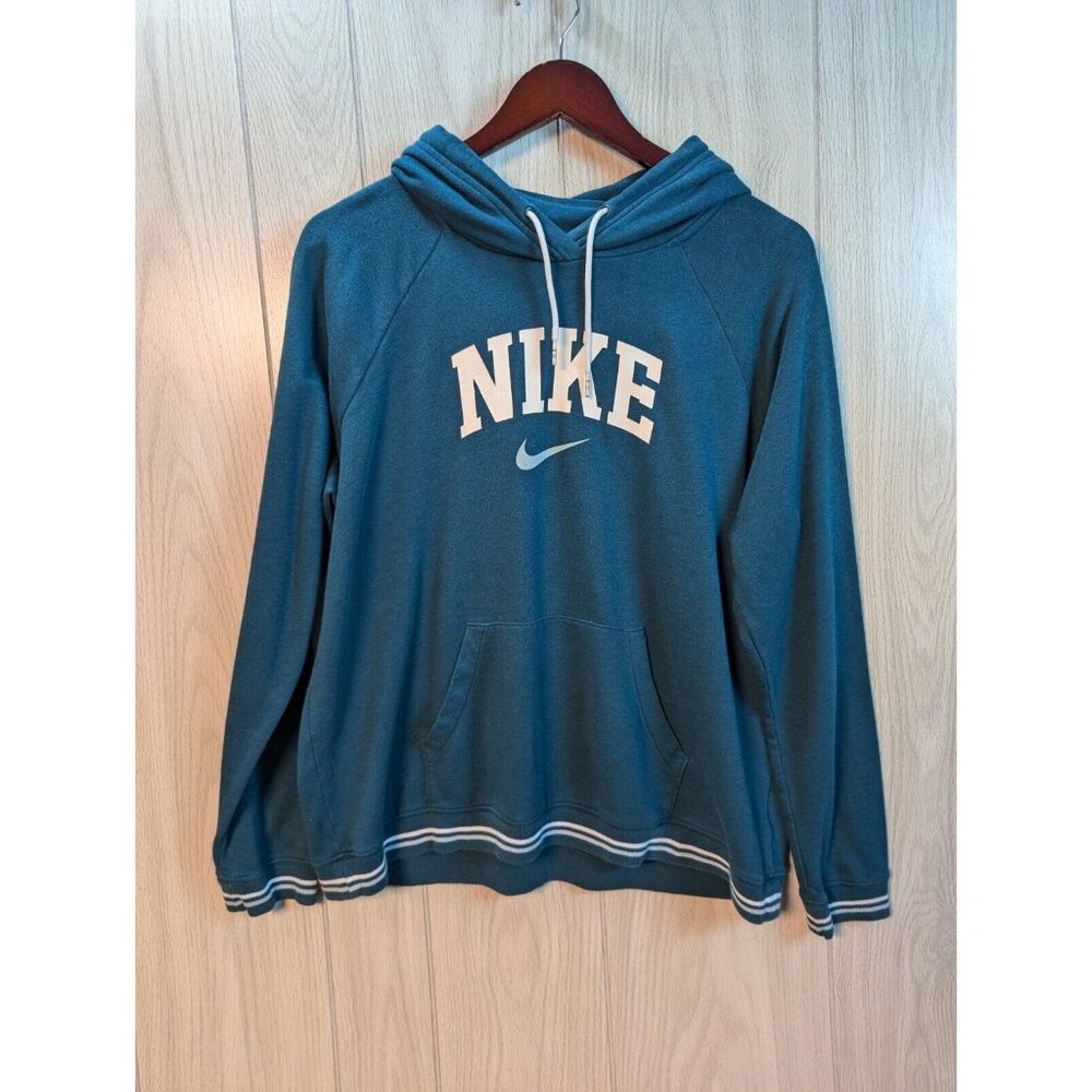 Nike Hoodie Womens Sz XL Blue Long Sleeve Casual Workout Gym Ladies